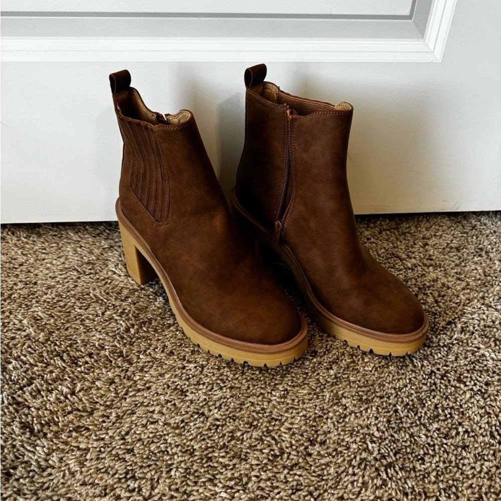 DV by Dolce Vita Chestnut Heeled Boots